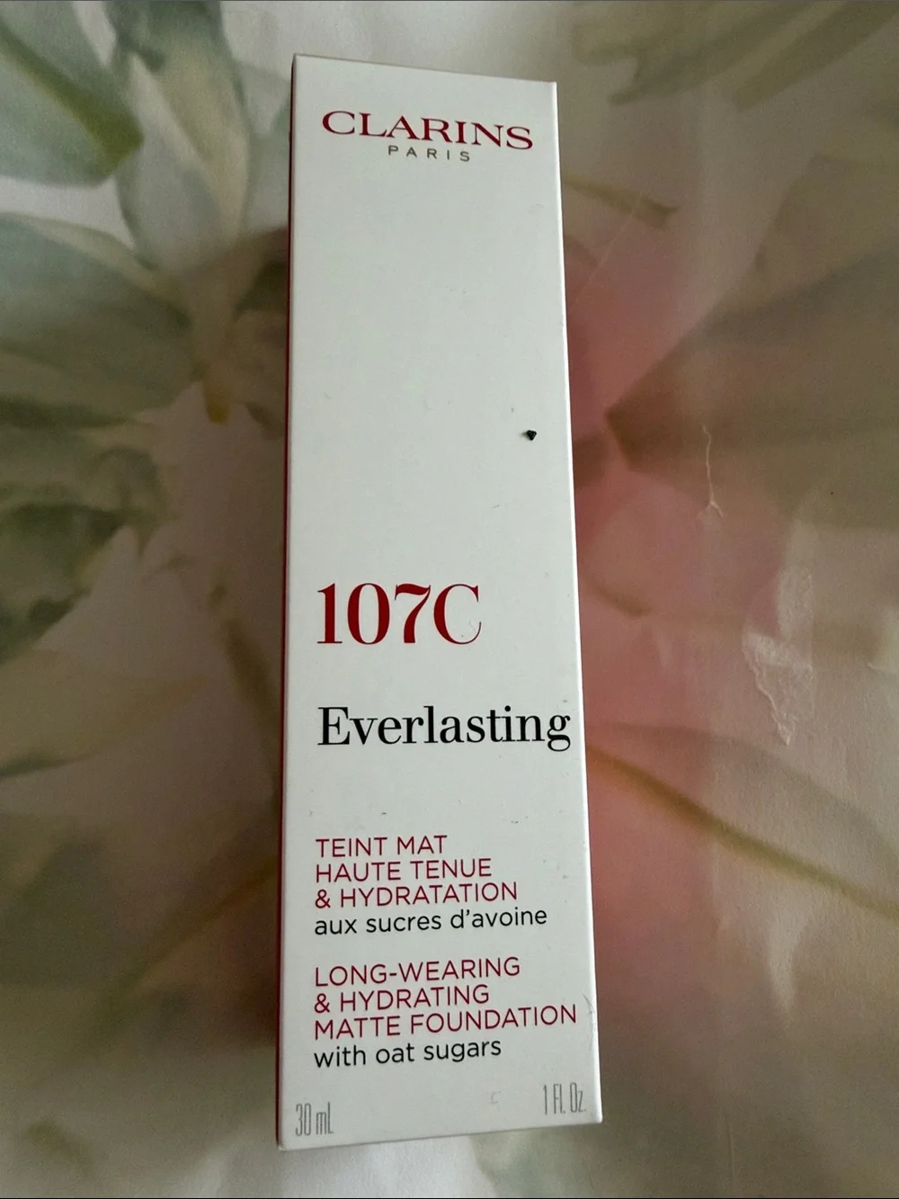 Clarins Everlasting Matte Foundation 107C-  NWB